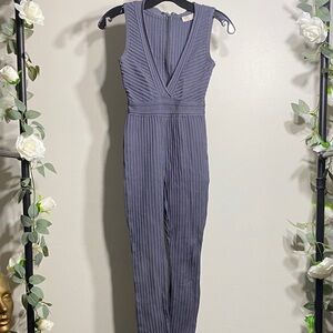 Chic Sleeveless Blue Jumpsuit